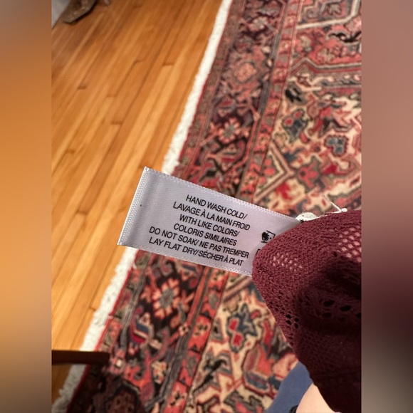 NWT Fleur Du Mal Le Stretch Lace Long Sleeve Bodysuit in Auburn— Size Medium - Picture 11 of 16